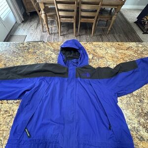 The North Face Blue and Black Jacket